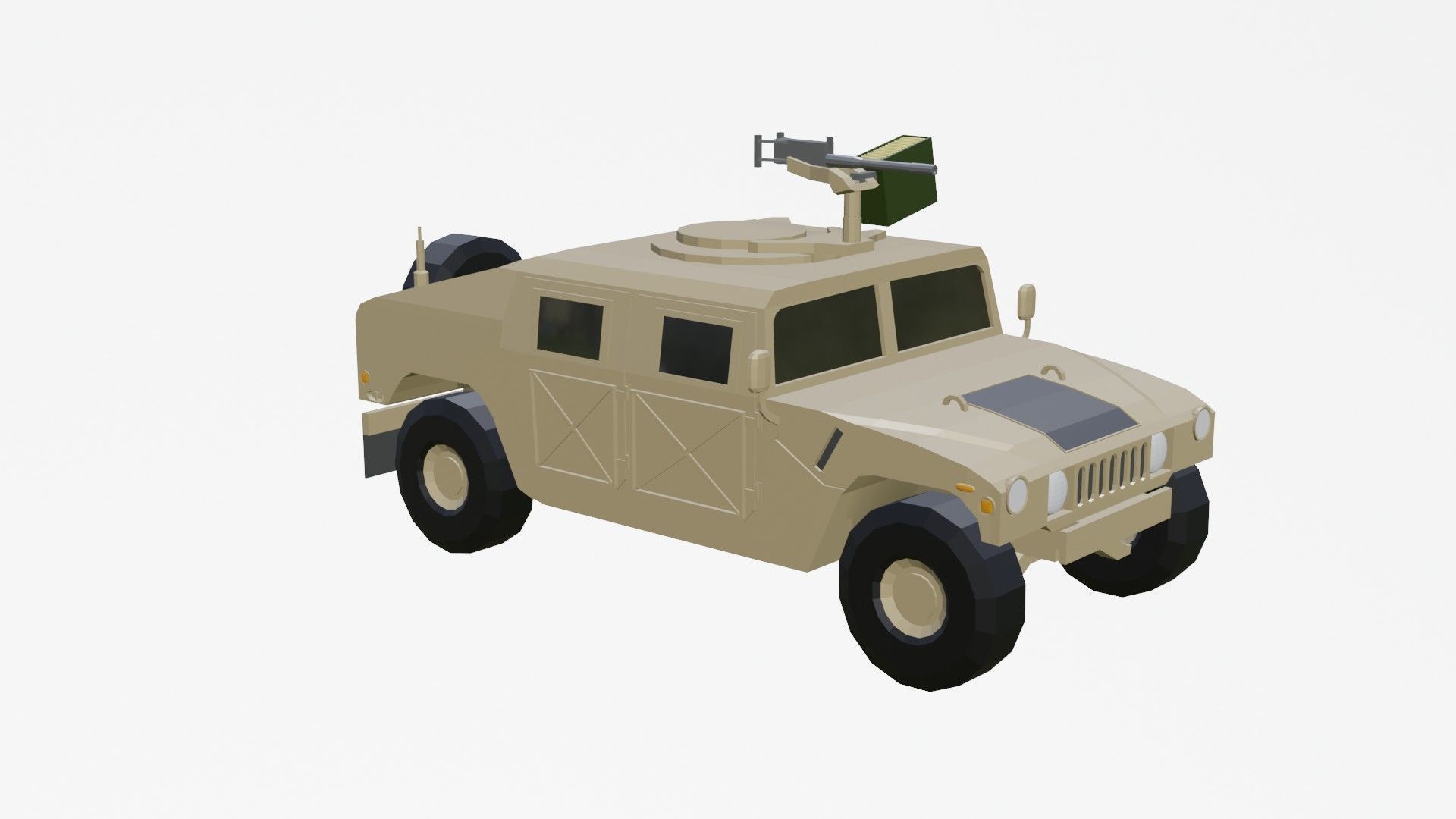 complete pack civil war low poly Low-poly 3D model_55