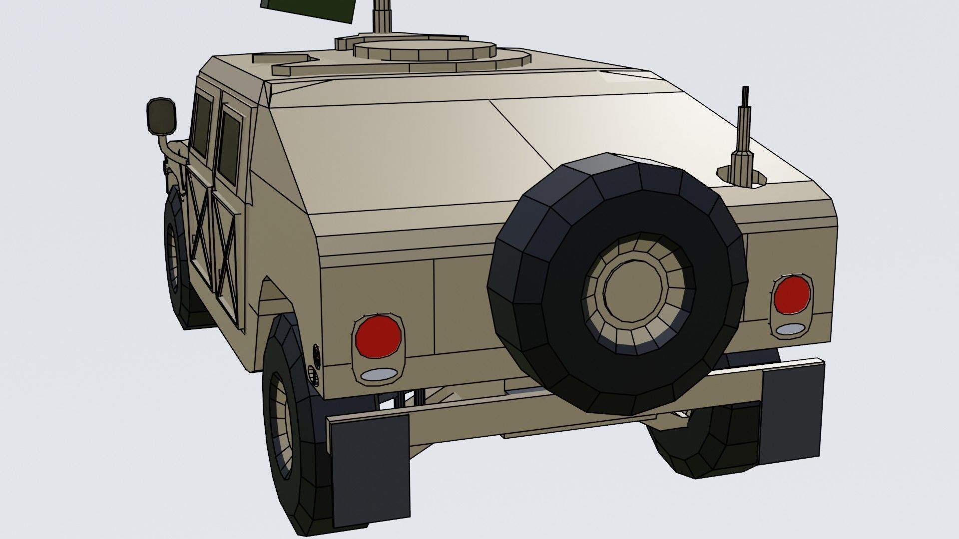 complete pack civil war low poly Low-poly 3D model_52