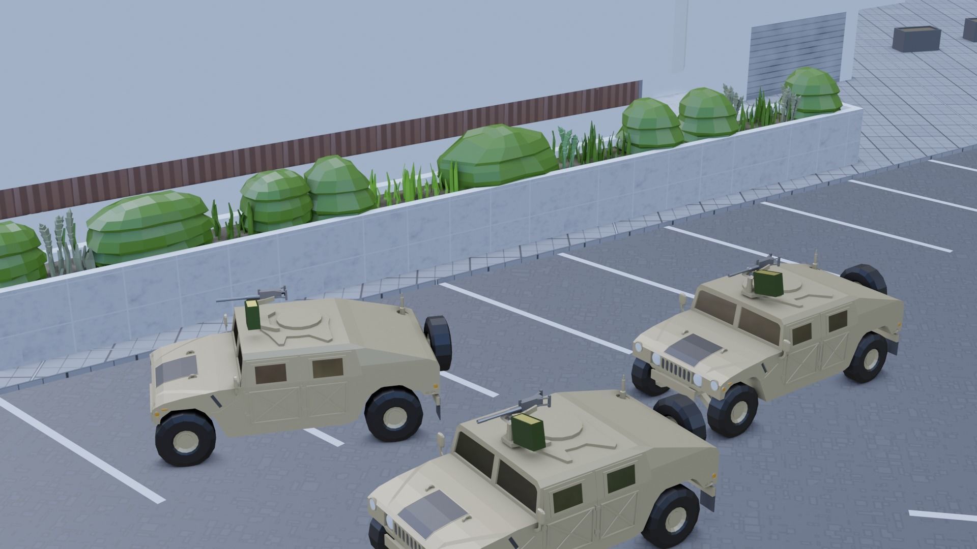 complete pack civil war low poly Low-poly 3D model_12