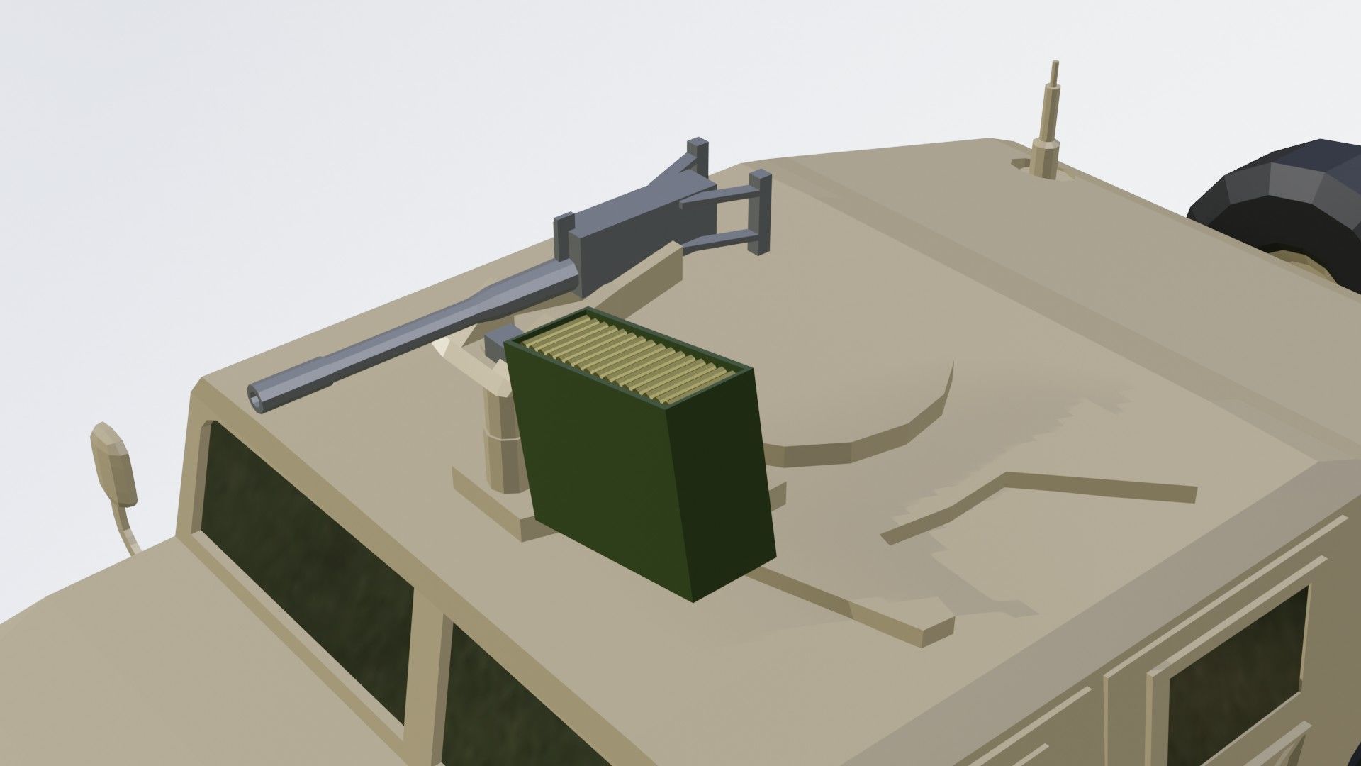 complete pack civil war low poly Low-poly 3D model_49