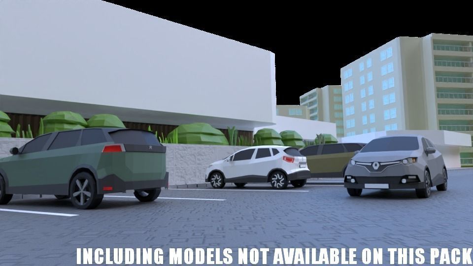 complete pack civil war low poly Low-poly 3D model_31