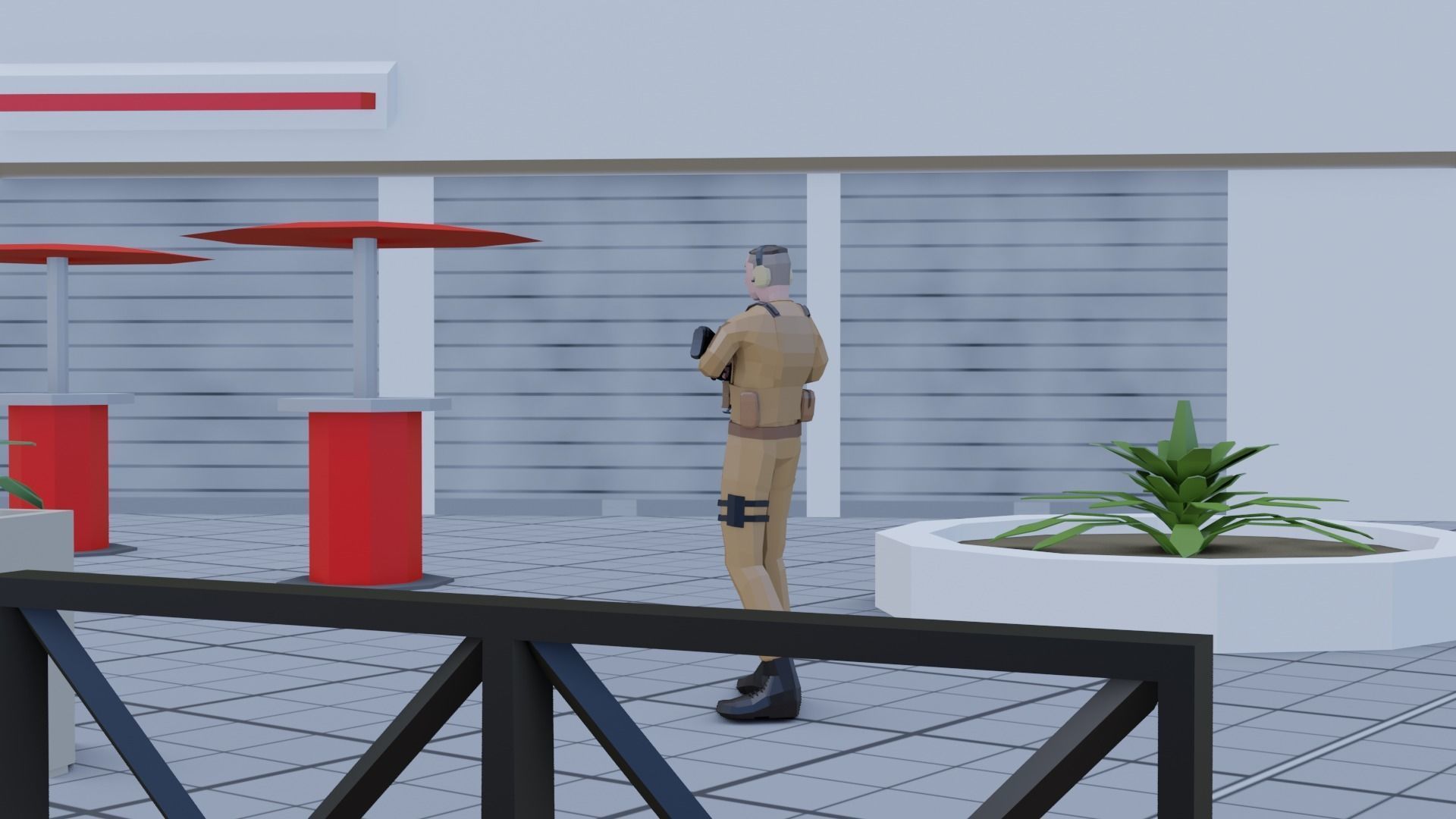 complete pack civil war low poly Low-poly 3D model_8