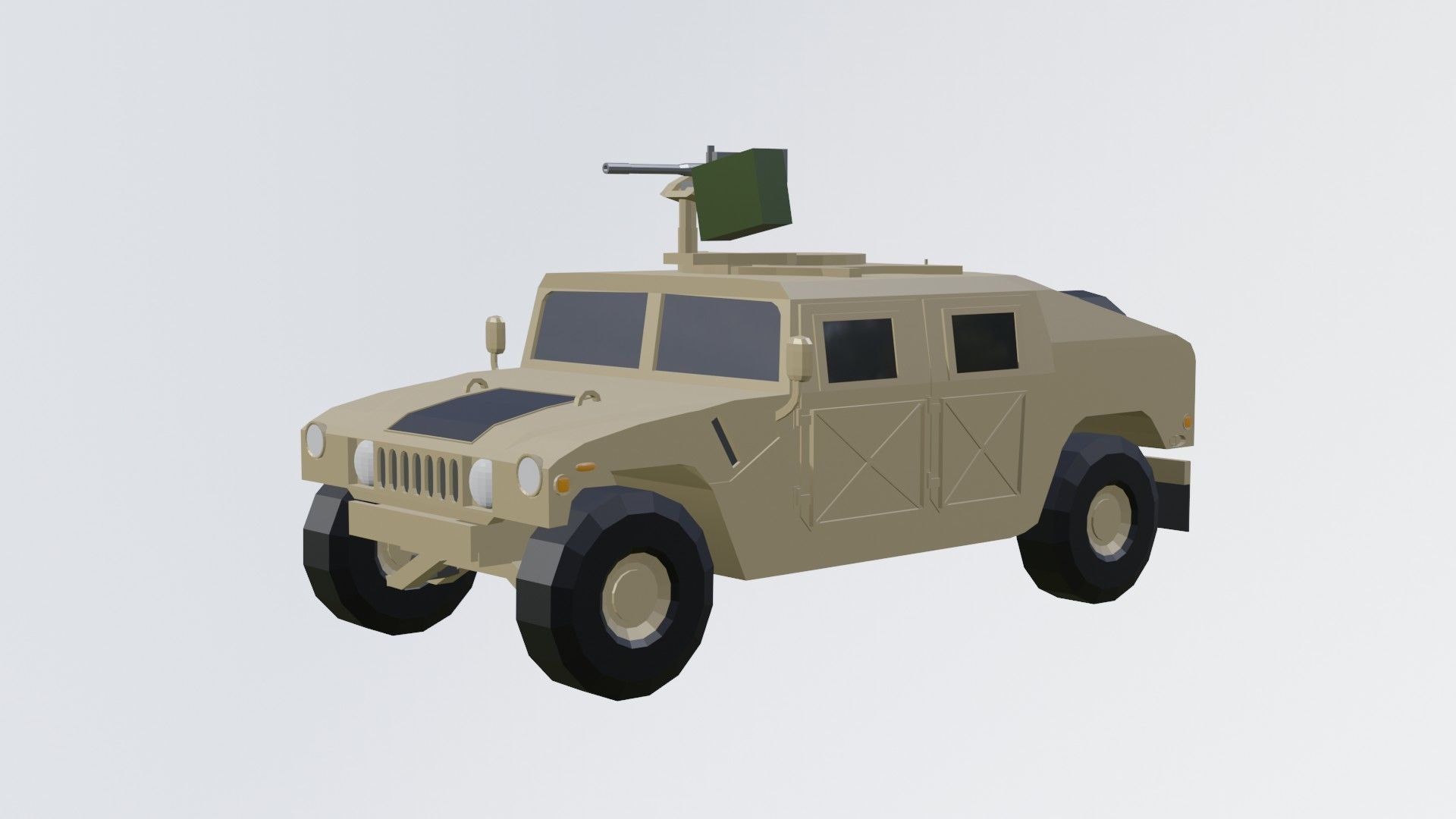 complete pack civil war low poly Low-poly 3D model_46