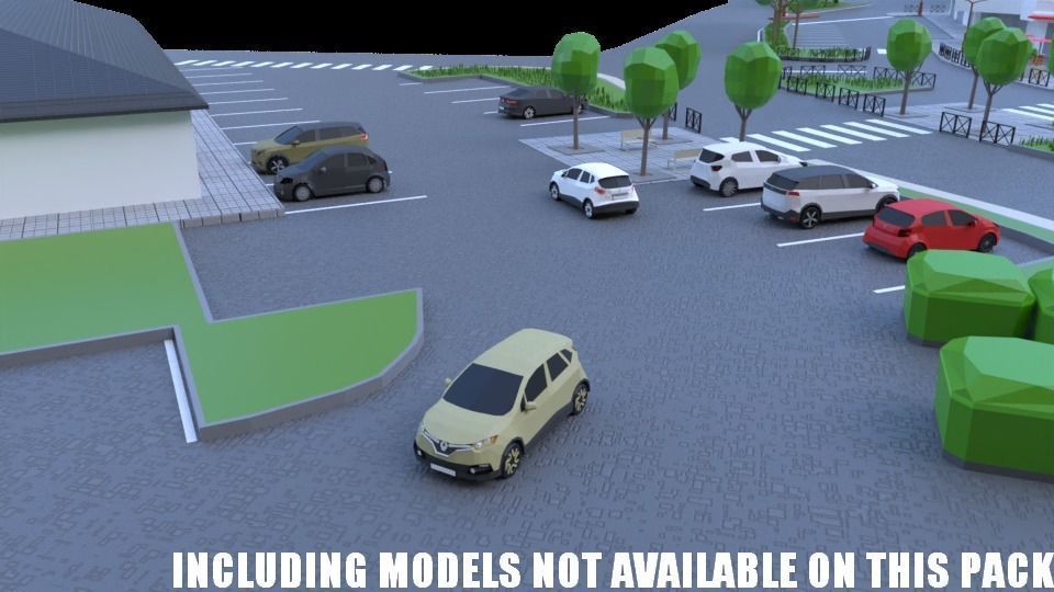 complete pack civil war low poly Low-poly 3D model_44