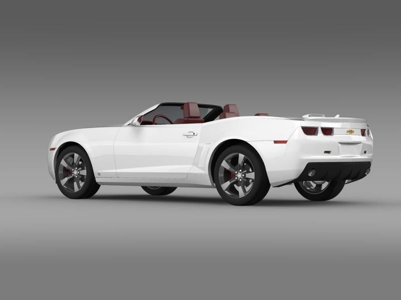 Chevrolet Camaro Convertible 2011 3D model_16