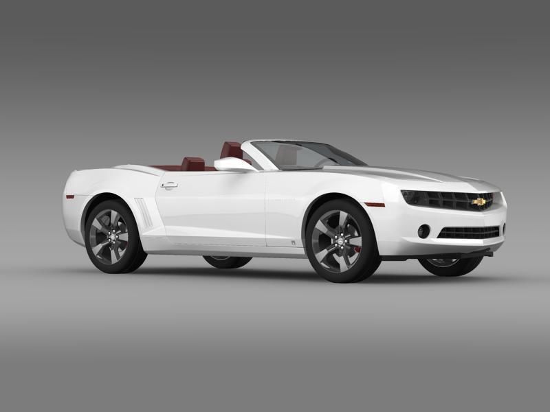 Chevrolet Camaro Convertible 2011 3D model_2