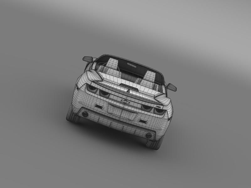 Chevrolet Camaro Convertible 2011 3D model_12