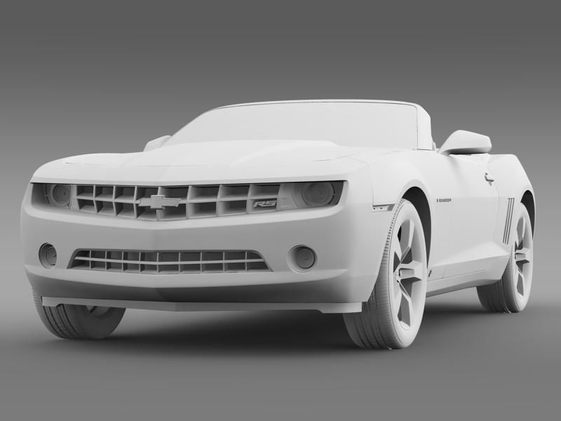 Chevrolet Camaro Convertible 2011 3D model_8