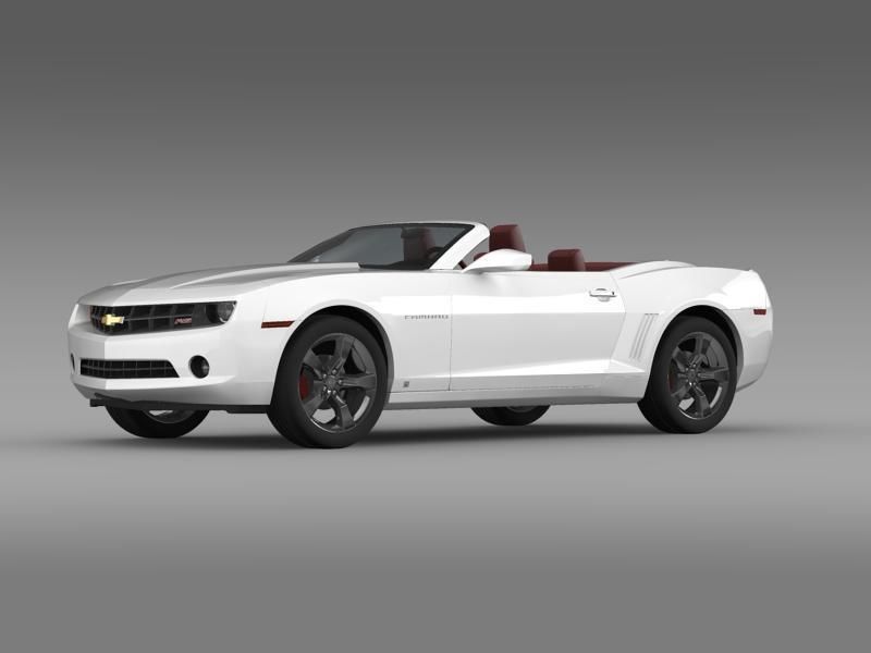 Chevrolet Camaro Convertible 2011 3D model_14