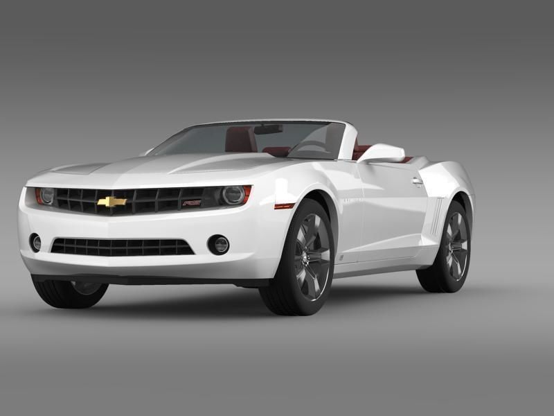 Chevrolet Camaro Convertible 2011 3D model_11