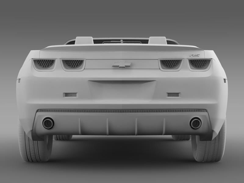 Chevrolet Camaro Convertible 2011 3D model_7