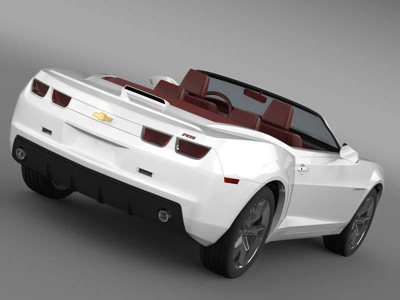 Chevrolet Camaro Convertible 2011 3D model_5