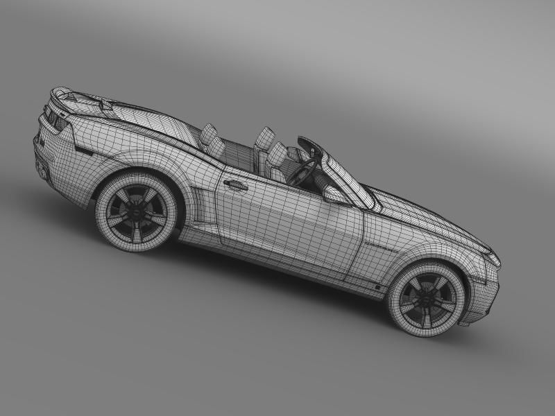 Chevrolet Camaro Convertible 2011 3D model_13