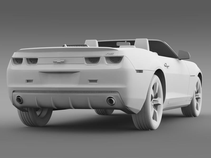 Chevrolet Camaro Convertible 2011 3D model_9