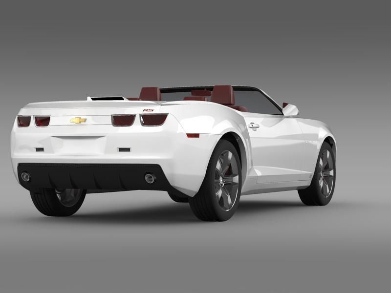 Chevrolet Camaro Convertible 2011 3D model_19