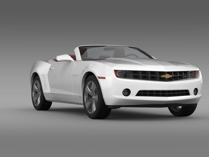 Chevrolet Camaro Convertible 2011 3D model_3
