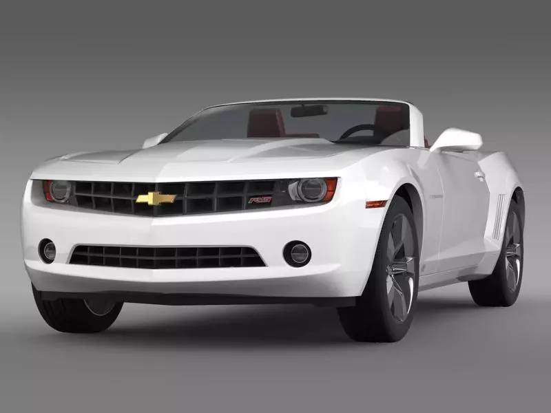 Chevrolet Camaro Convertible 2011 3D model_0
