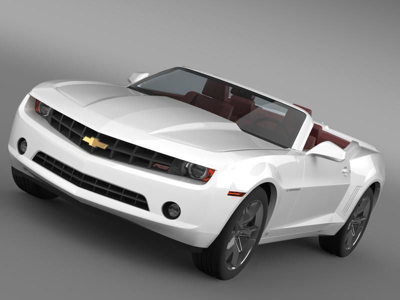 Chevrolet Camaro Convertible 2011 3D model_4