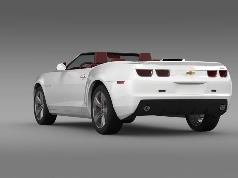 Chevrolet Camaro Convertible 2011 3D model_17