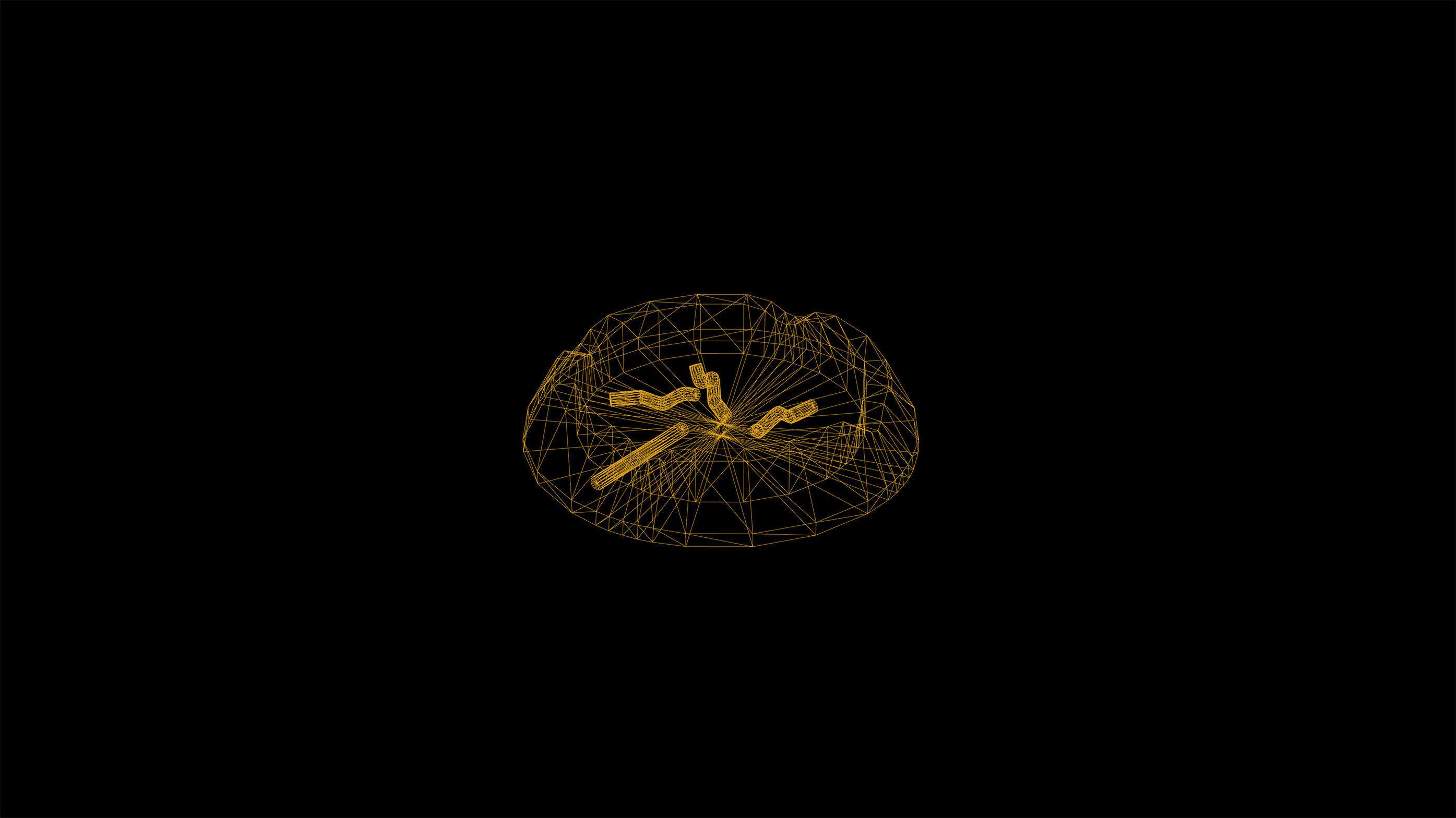 Ashtray Cigarettes Low Poly Game Ready Low-poly 3D model_4