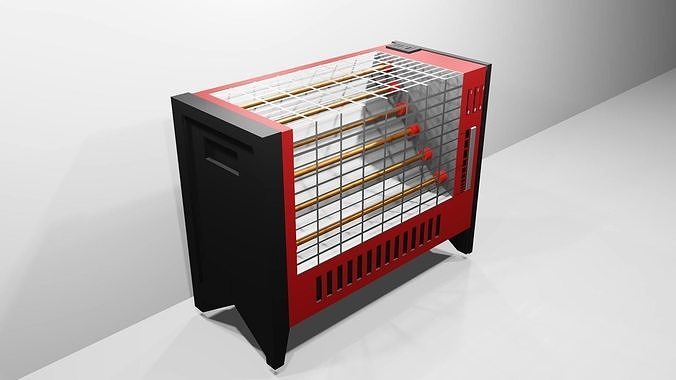 Electronic Stove Low-poly 3D model