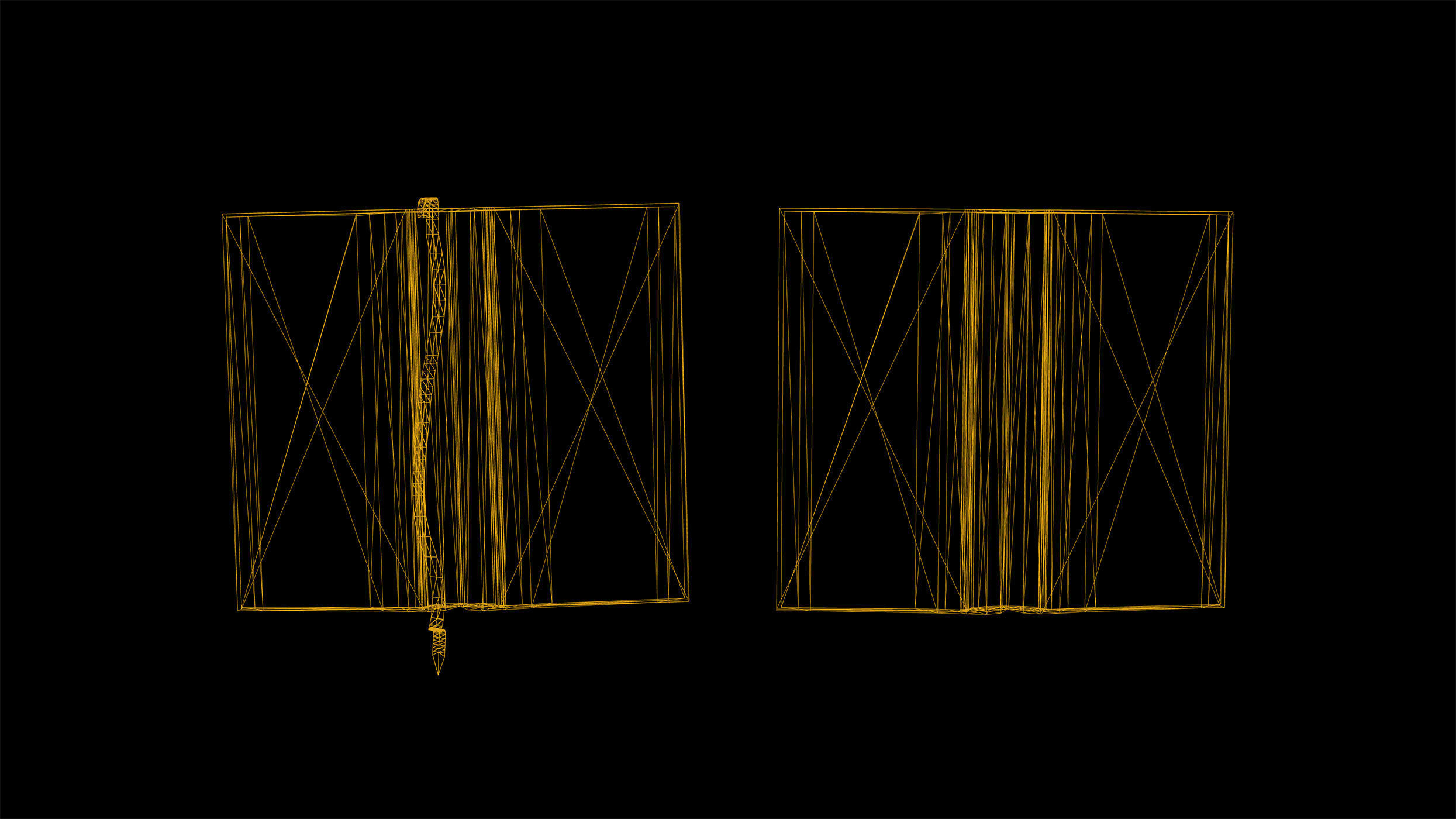 Open Books Low Poly Game Ready Low-poly 3D model_5