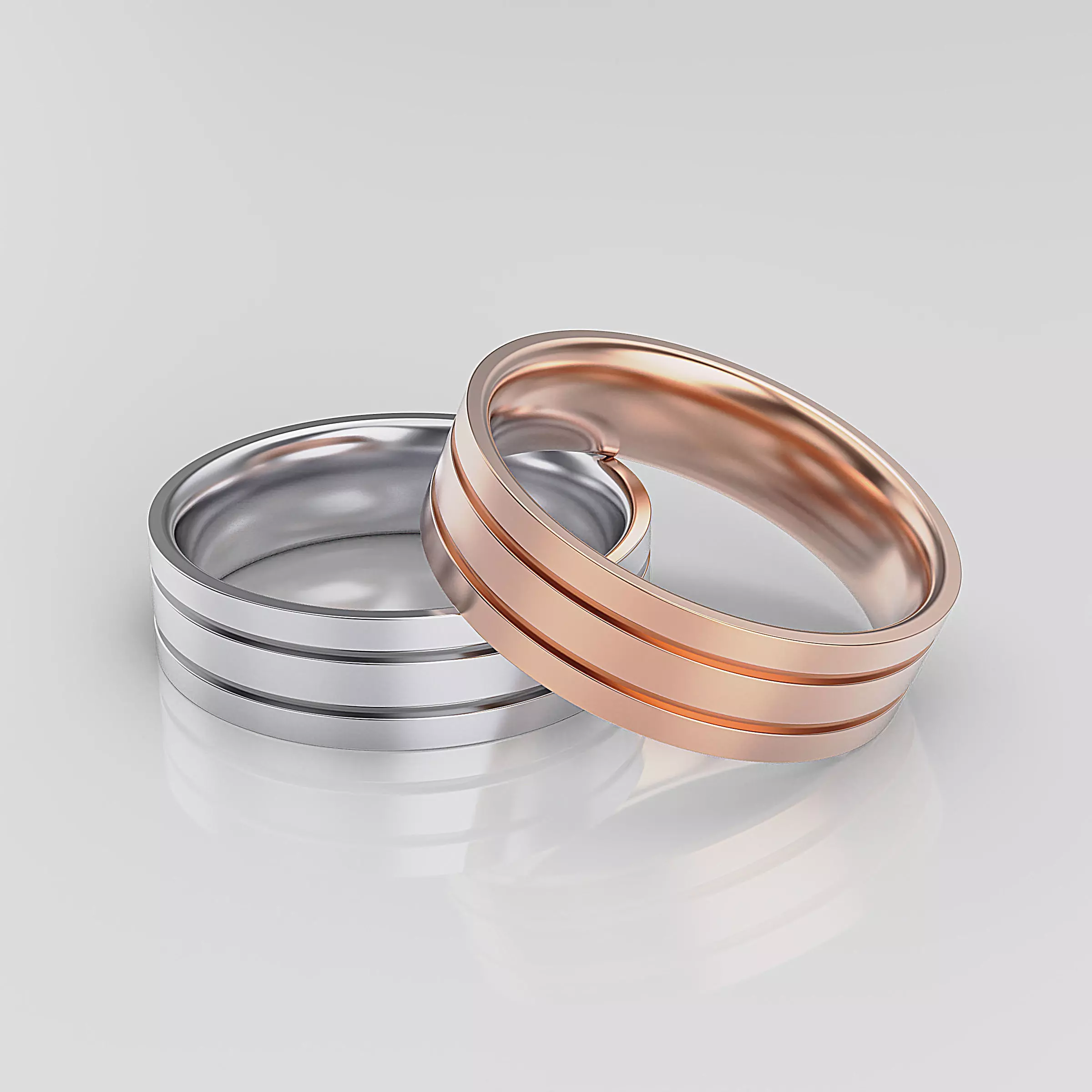 Wedding Band Men 3D print model_0