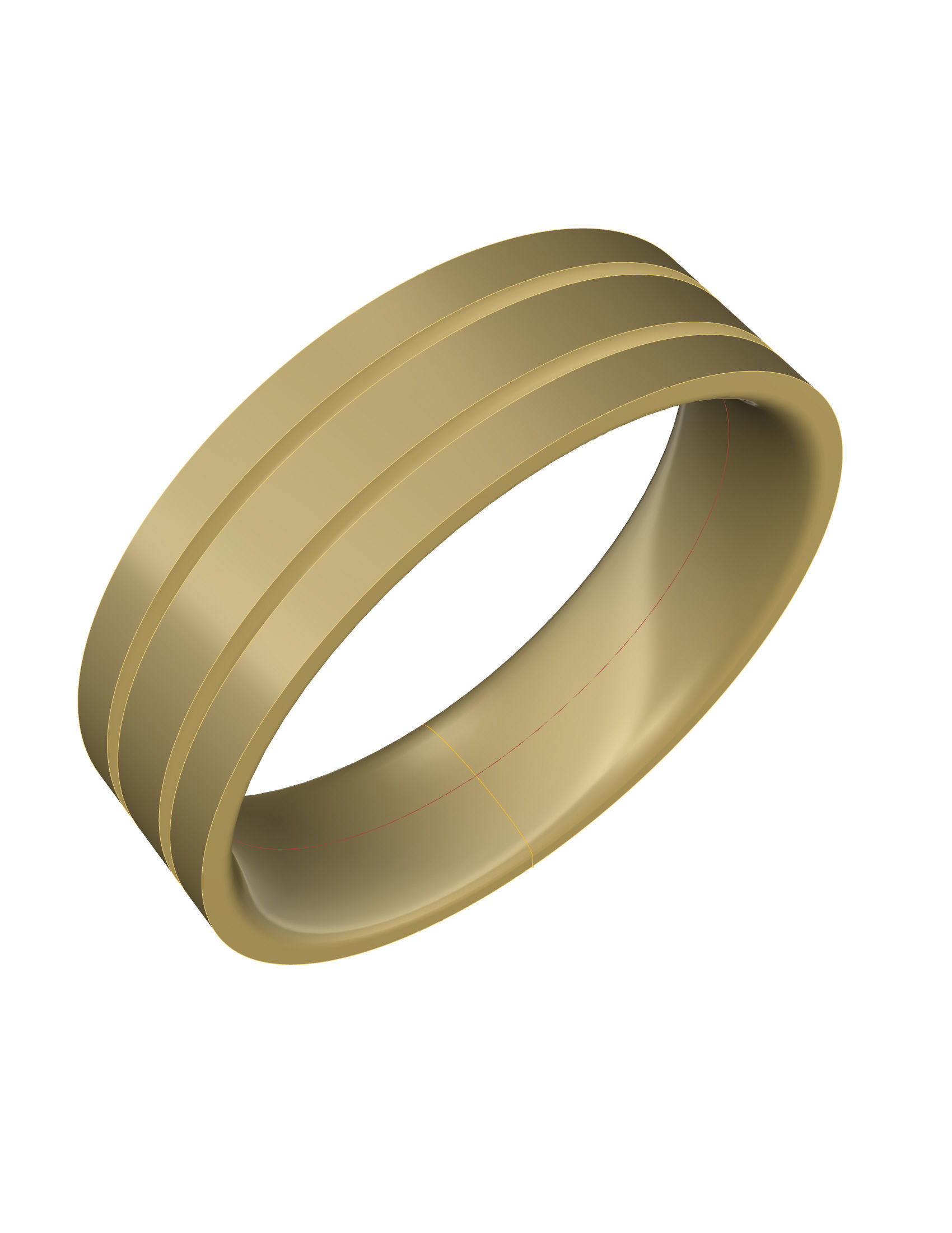 Wedding Band Men 3D print model_3
