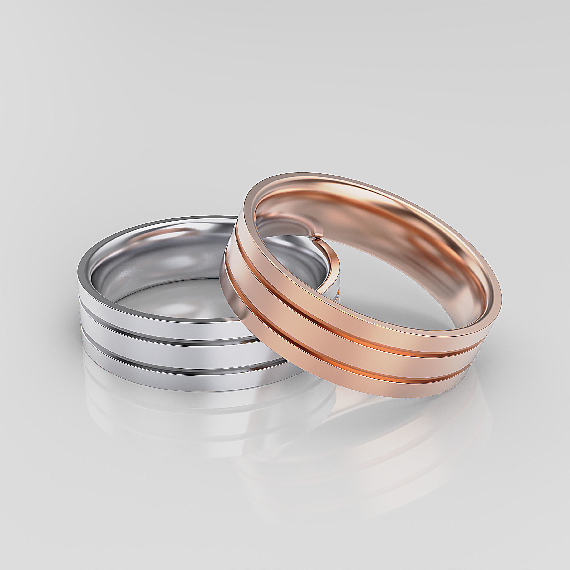 Wedding Band Men 3D print model_20
