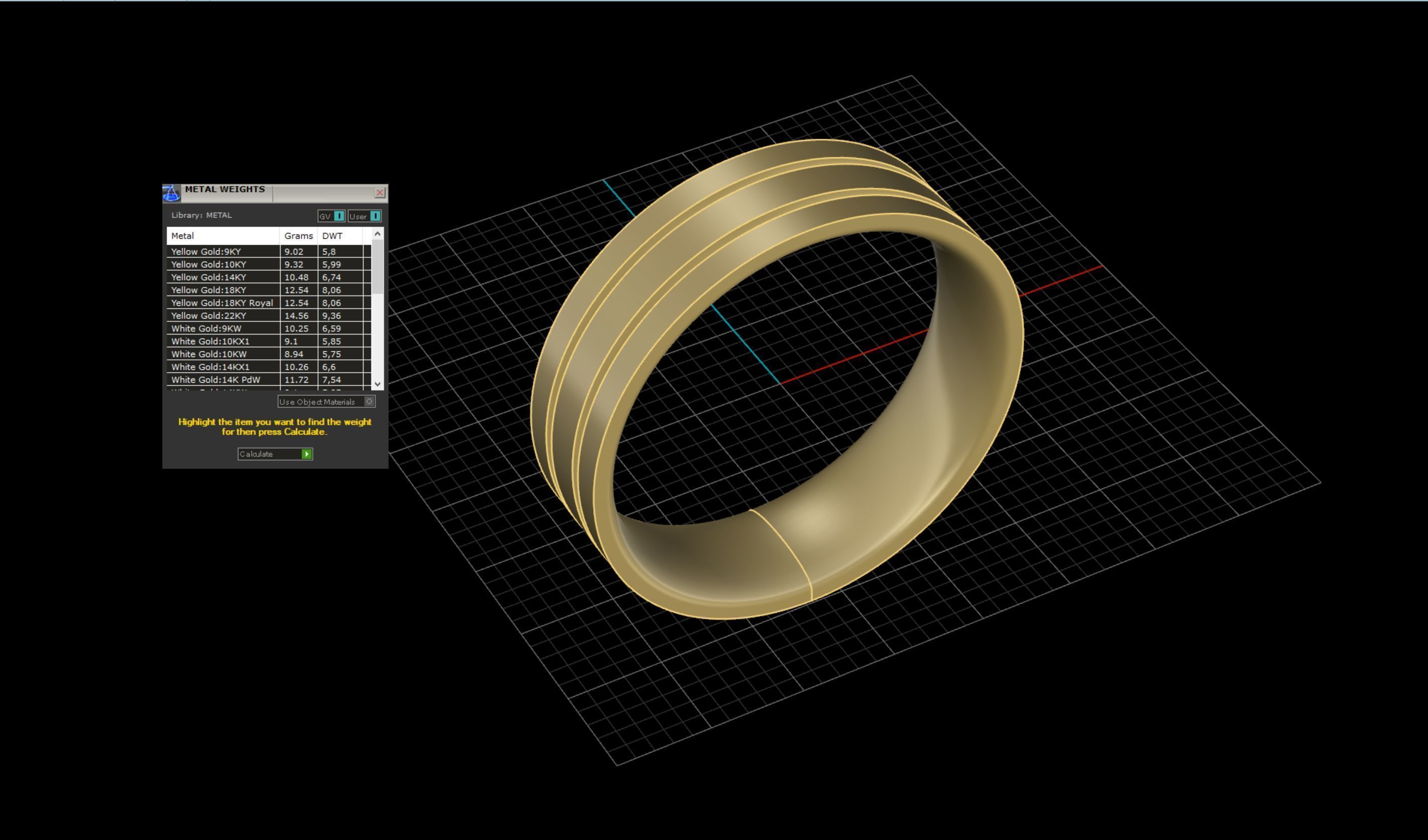 Wedding Band Men 3D print model_6