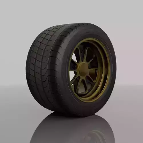 Car wheel with yokohama tire