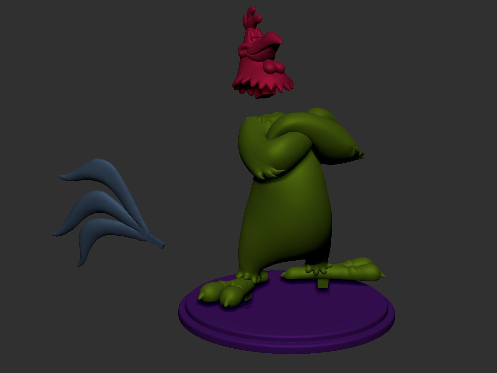 Foghorn Leghorn 3D print model_5