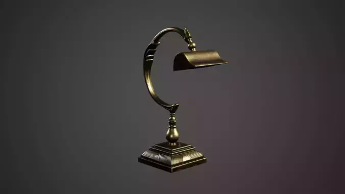 Desk Lamp Low Poly Game Ready