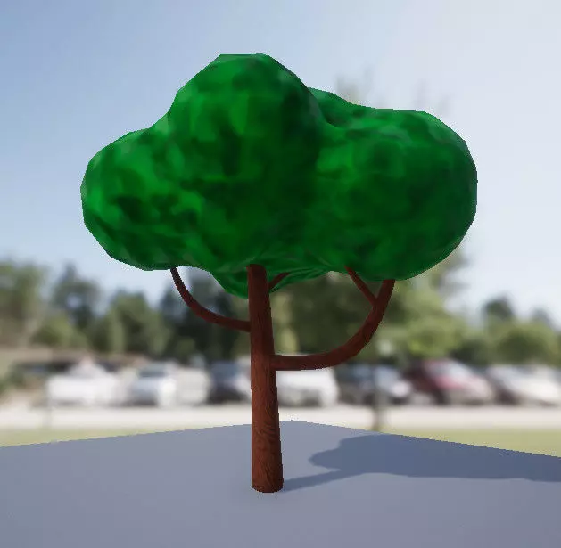 Low Poly Tree Free 3D model_0