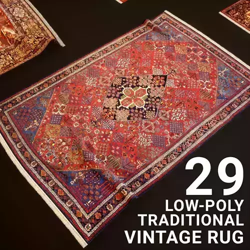 Vintage Traditional Handmade Rug