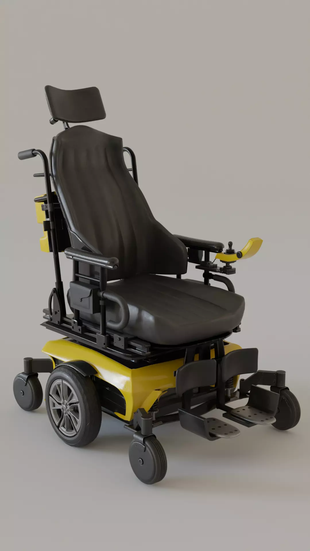 Electronic Wheelchair 3D model_0