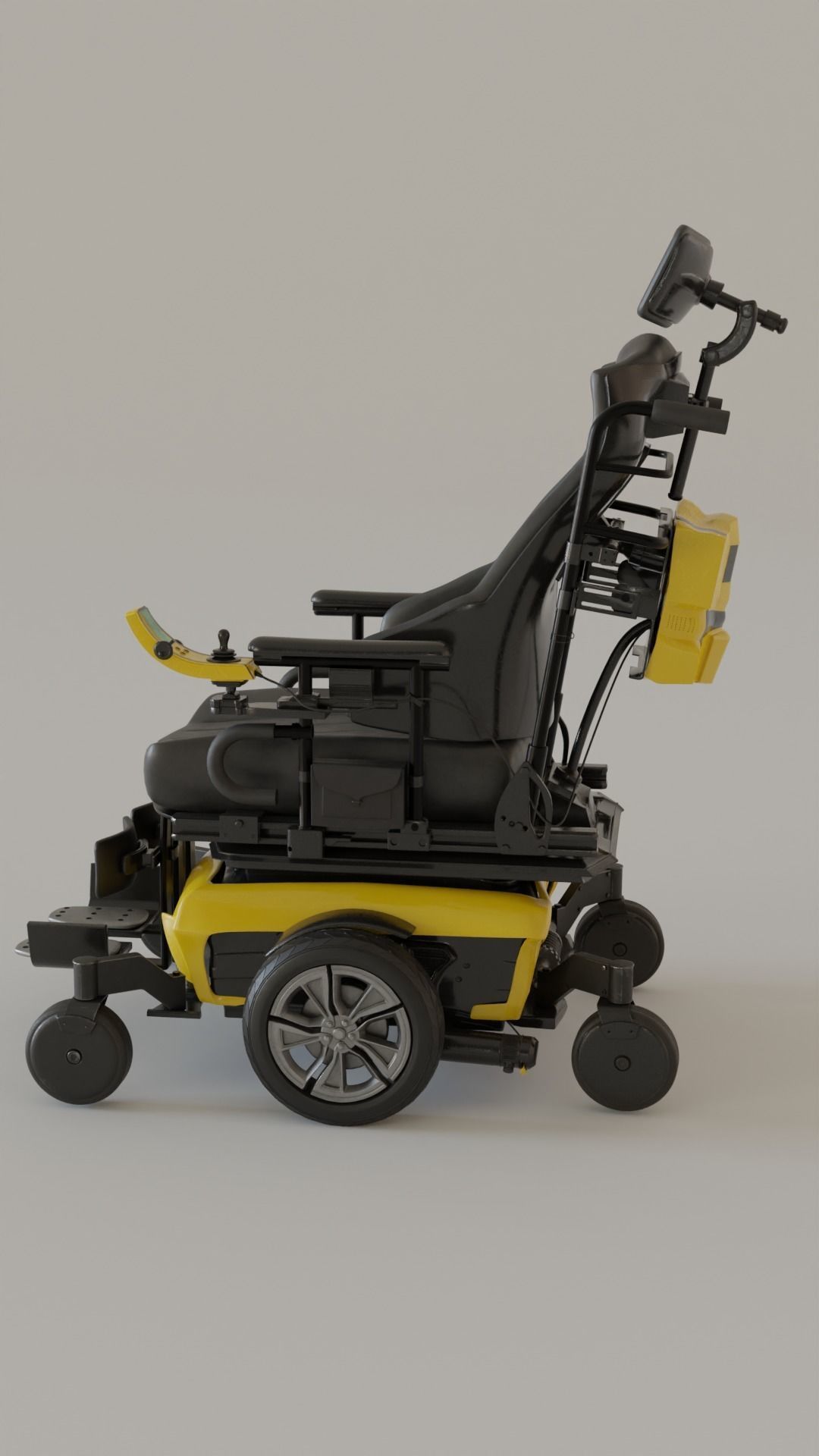 Electronic Wheelchair 3D model_3