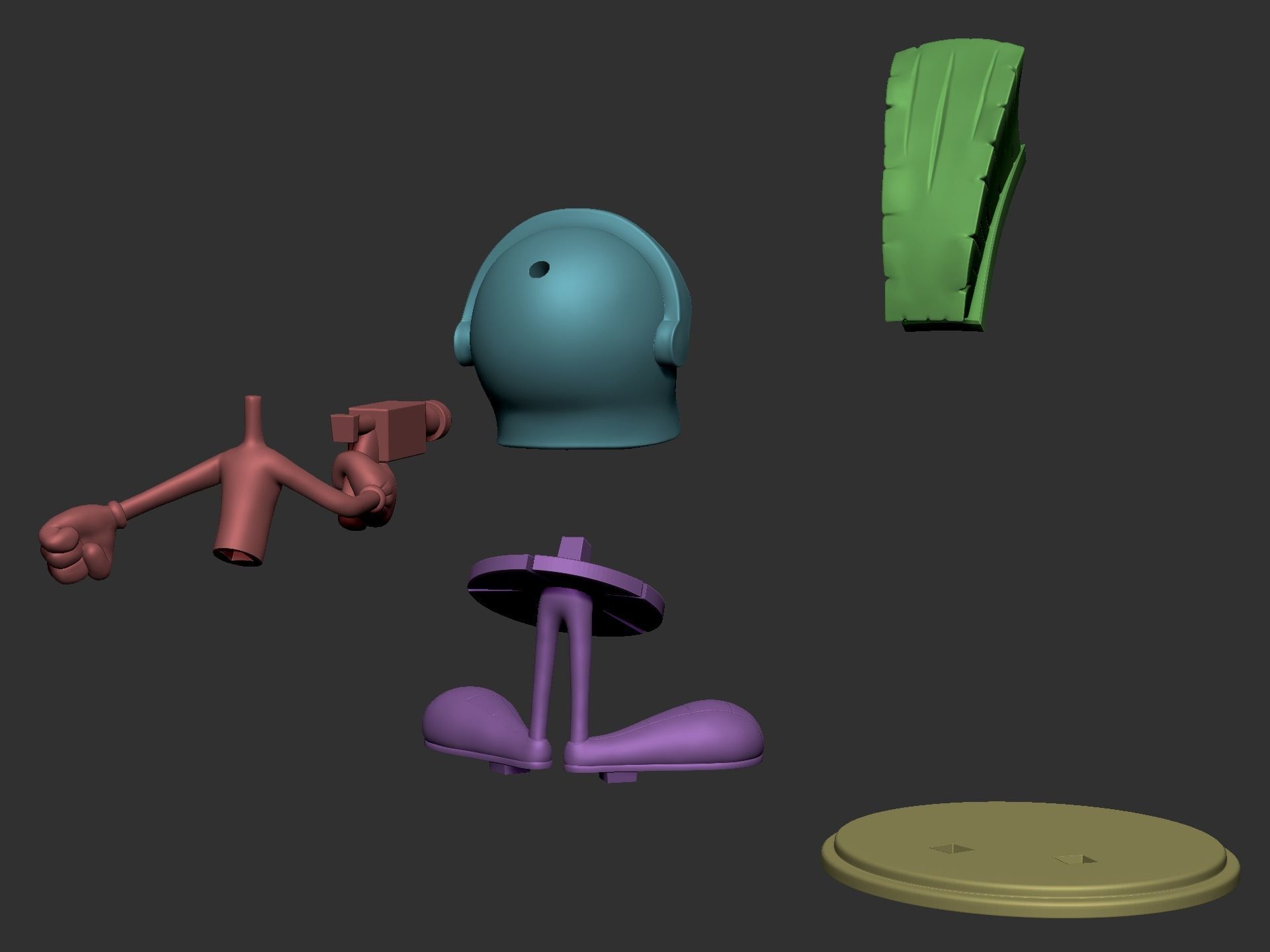 Marvin the Martian 3D print model_7