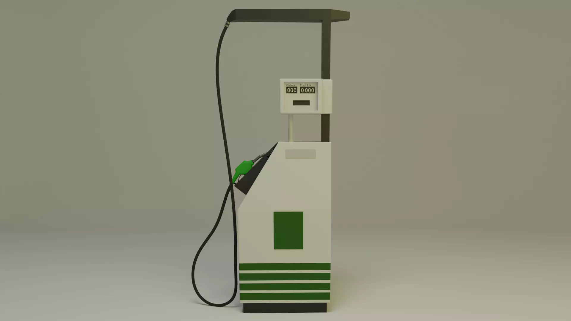 Gas Pump 1990s 3D model_0
