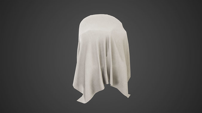 Cover Fabric Low Poly Game Ready Low-poly 3D model