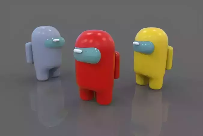 Among Us 3d Character For Game