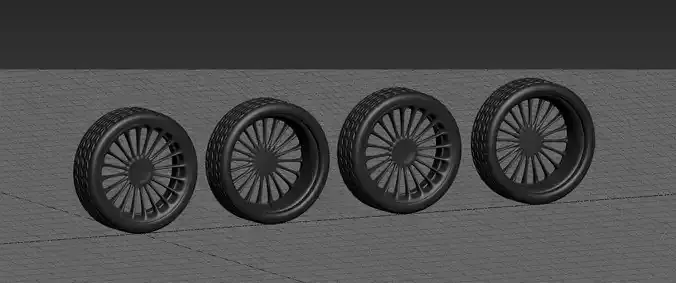 wheels set of motorcycle