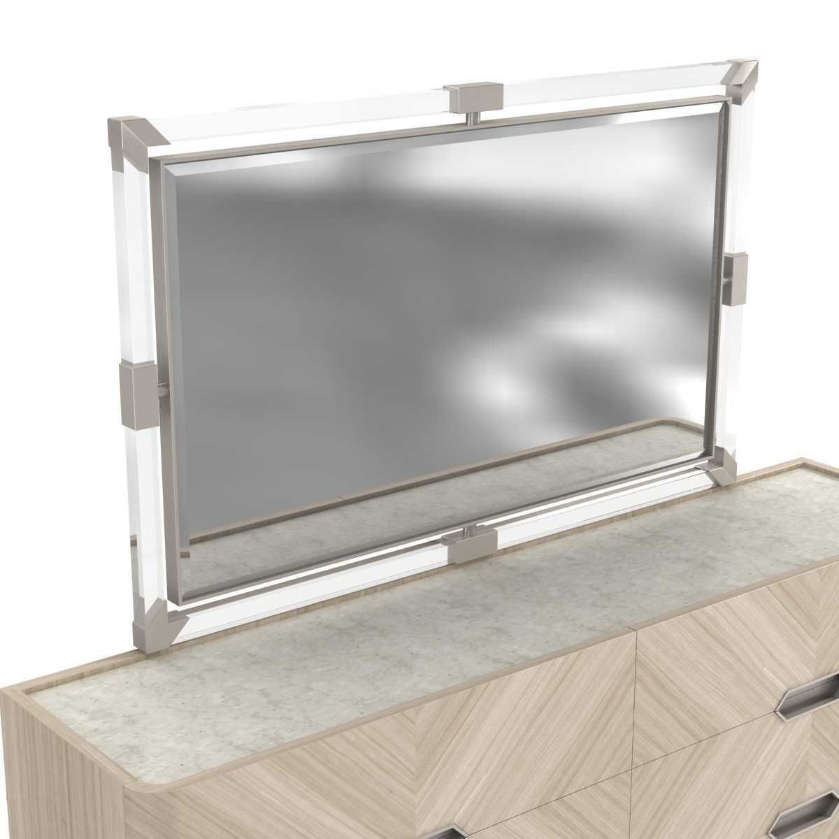 Michael Amini AICO PENTHOUSE sideboard and mirror 3D model_3