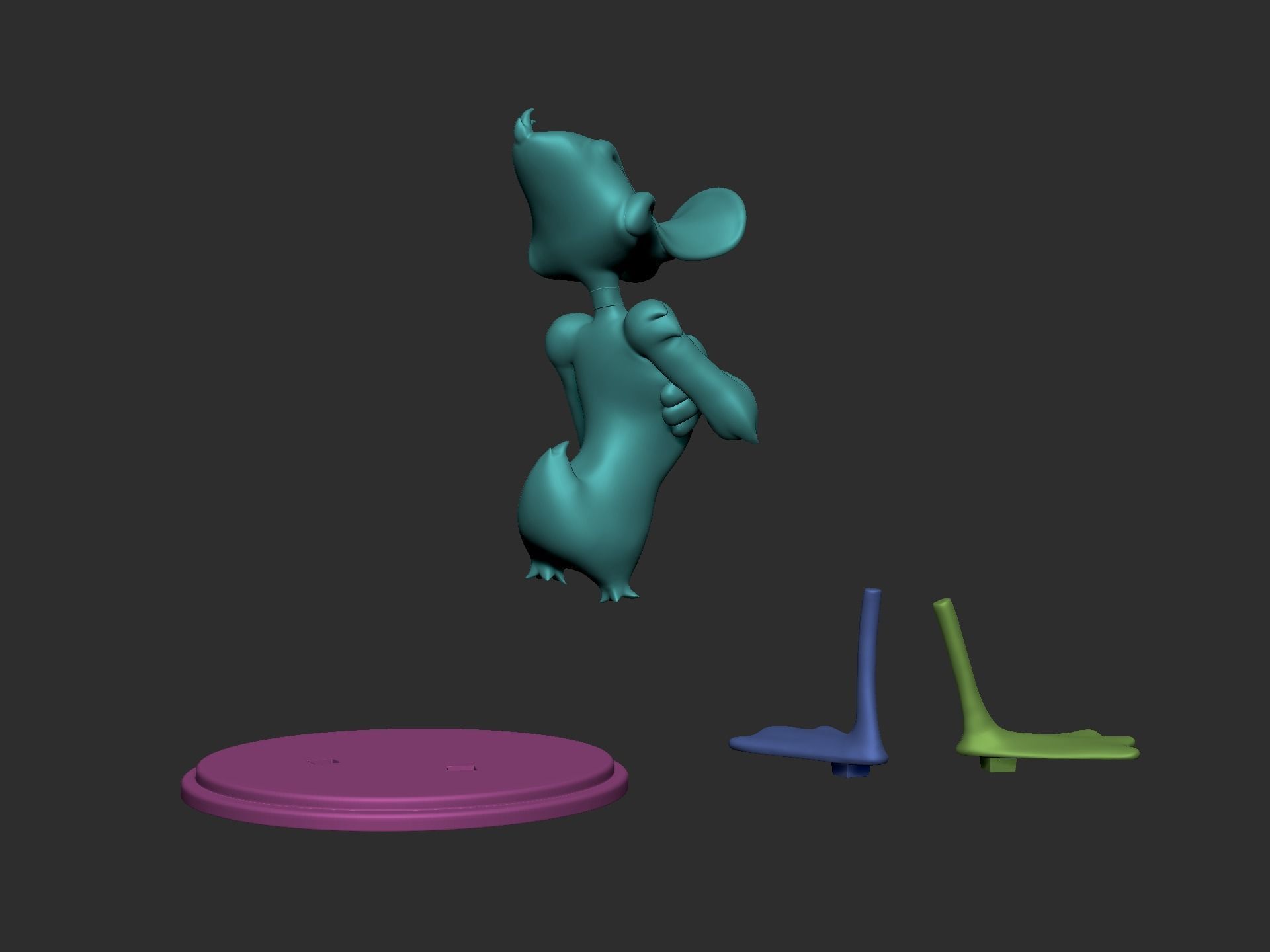 Daffy Duck 3D print model_7