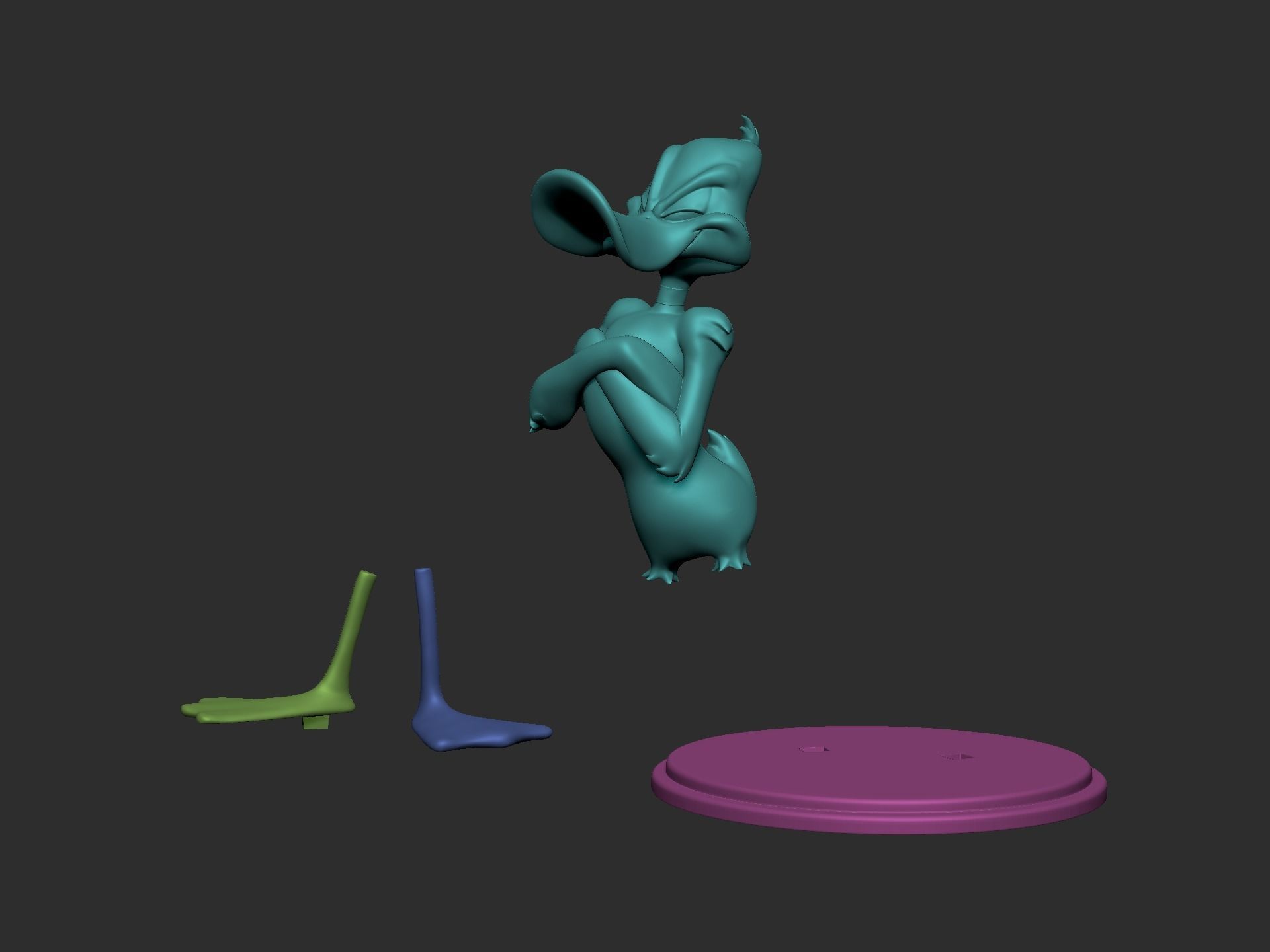 Daffy Duck 3D print model_6