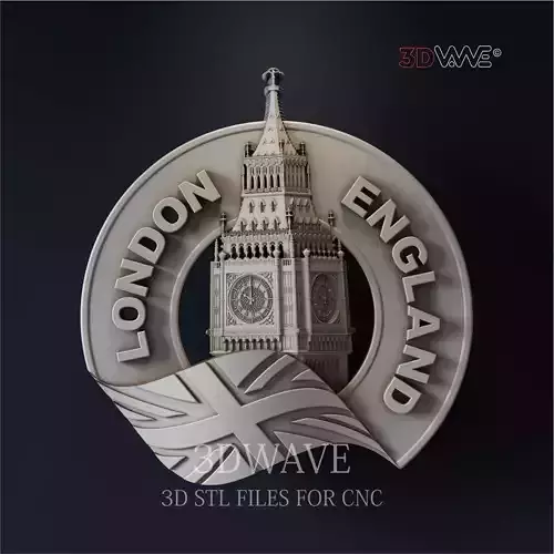 LONDON UK 3d stl files for CNC
