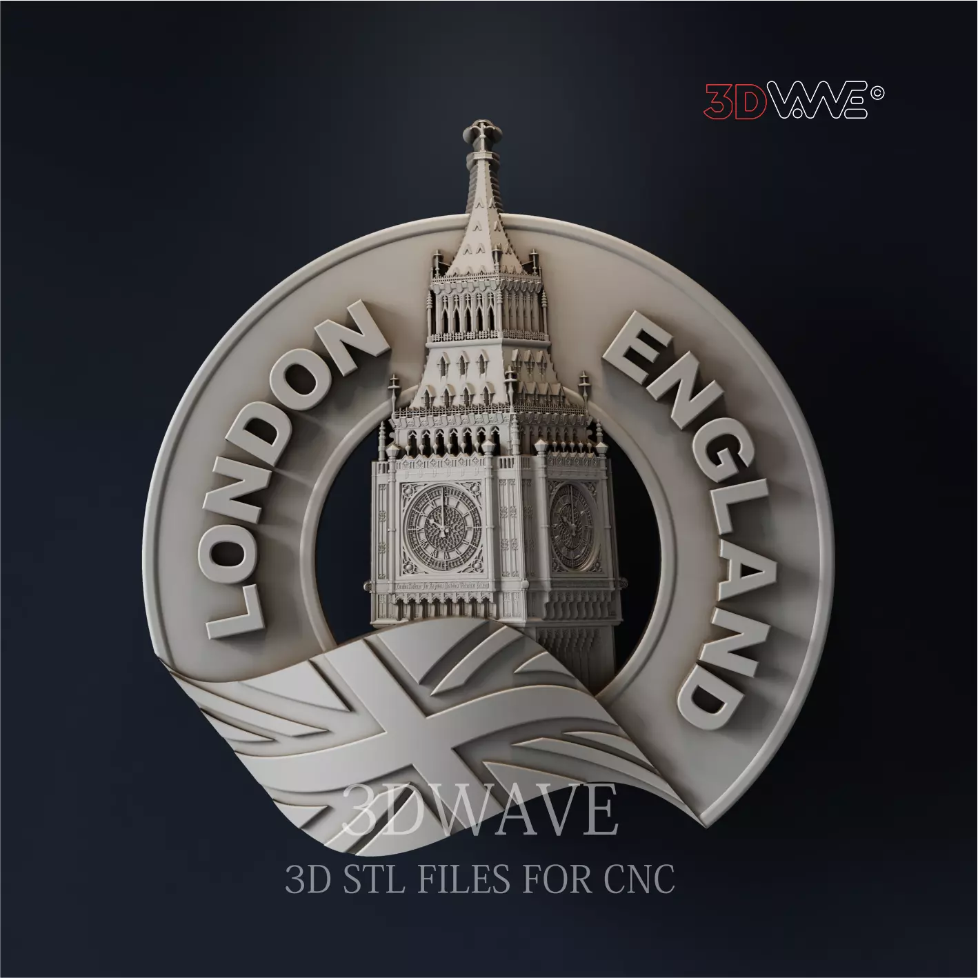 LONDON UK 3d stl files for CNC 3D model_0