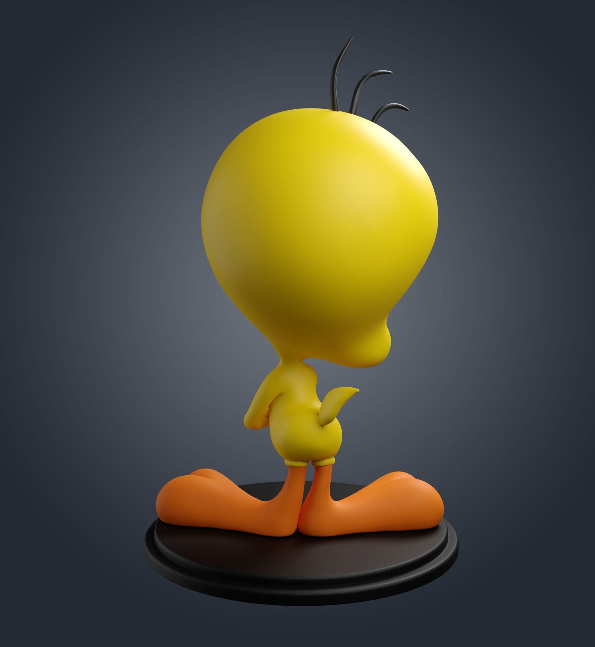 Tweety looney tunes figurine 3D print model_3