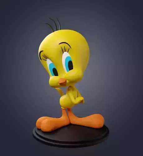 Tweety looney tunes figurine 3D print model