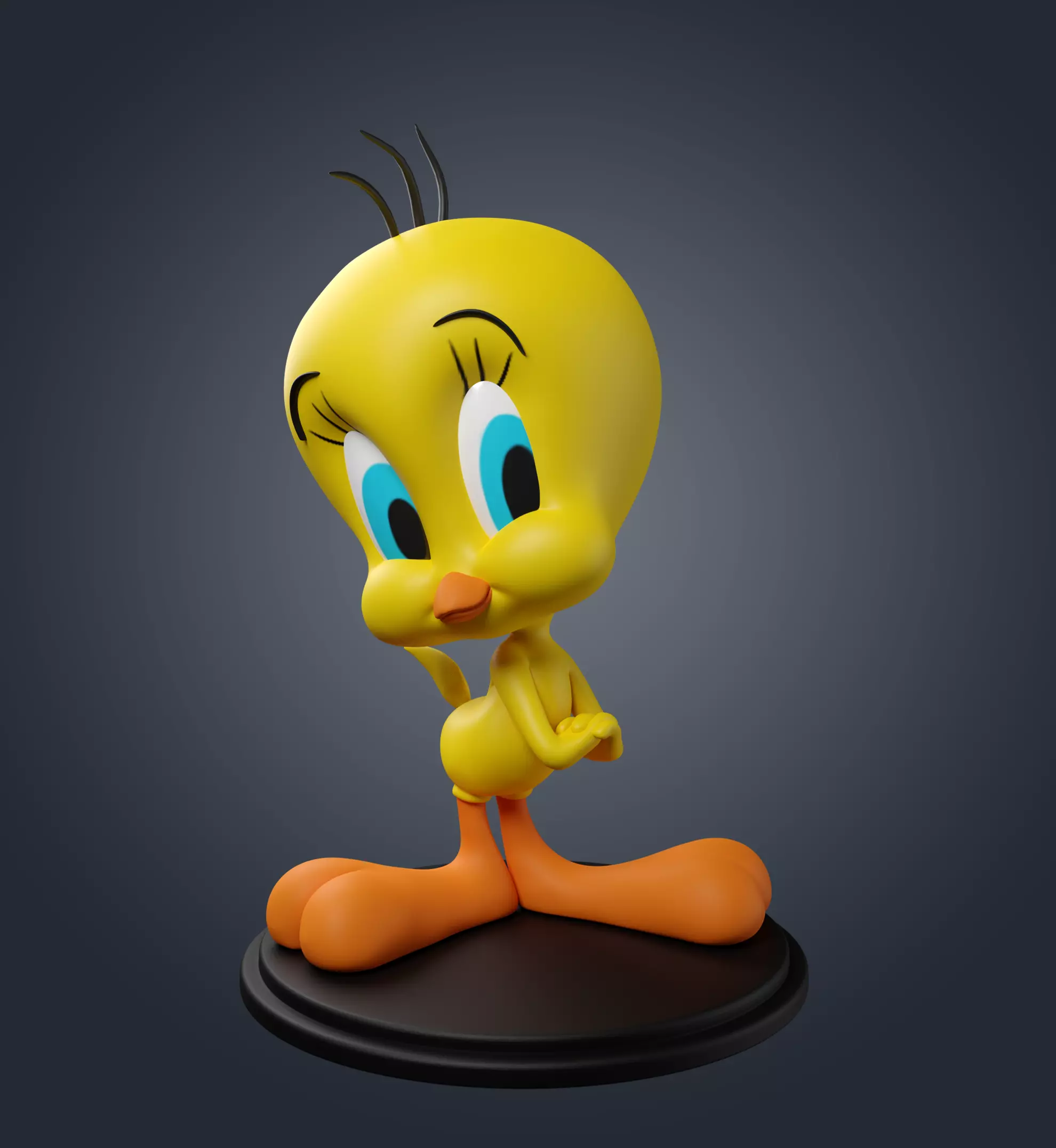 Tweety looney tunes figurine 3D print model_0
